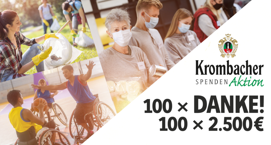 250.000 Euro für gesellschaftliches Engagement: Krombacher ...